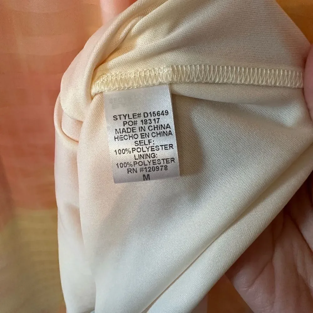 Entro Light Pink Lemon Yellow Mini Dress Medium - Picture 8 of 10